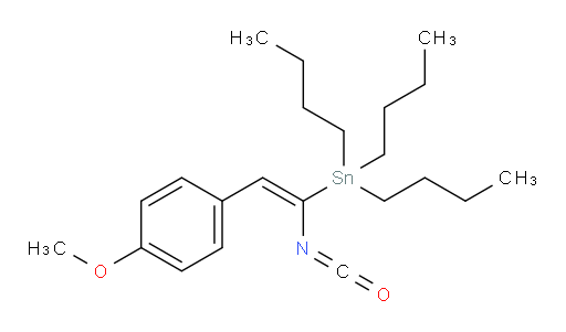 (E)-tributyl(1-isocyanato-2-(4-methoxyphenyl)vinyl)stannane