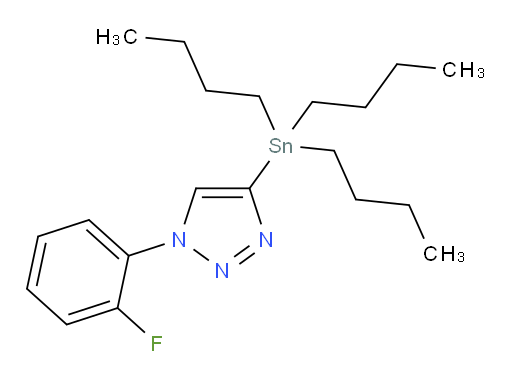 1-(2-fluorophenyl)-4-(tributylstannyl)-1H-1,2,3-triazole