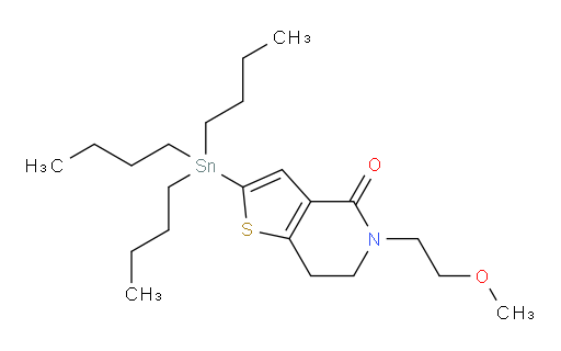 5-(2-methoxyethyl)-2-(tributylstannyl)-6,7-dihydrothieno[3,2-c]pyridin-4(5H)-one