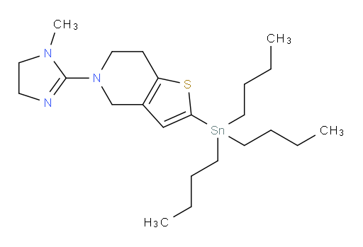 5-(1-methyl-4,5-dihydro-1H-imidazol-2-yl)-2-(tributylstannyl)-4,5,6,7-tetrahydrothieno[3,2-c]pyridine