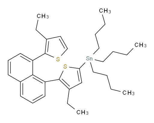 tributyl(4-ethyl-5-(8-(3-ethylthiophen-2-yl)naphthalen-1-yl)thiophen-2-yl)stannane