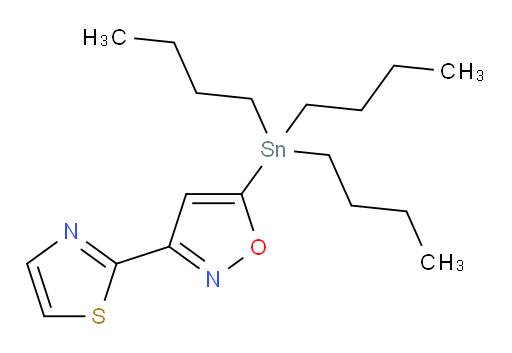 3-(thiazol-2-yl)-5-(tributylstannyl)isoxazole
