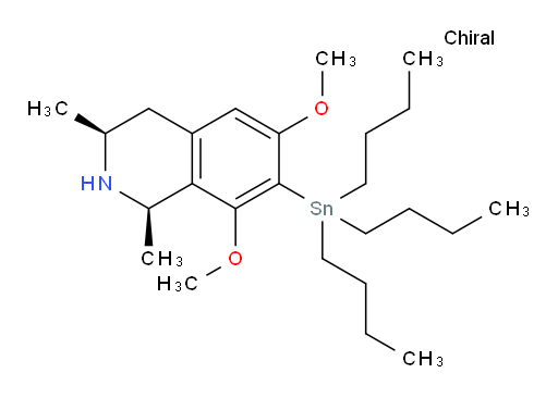 (1R,3S)-6,8-dimethoxy-1,3-dimethyl-7-(tributylstannyl)-1,2,3,4-tetrahydroisoquinoline