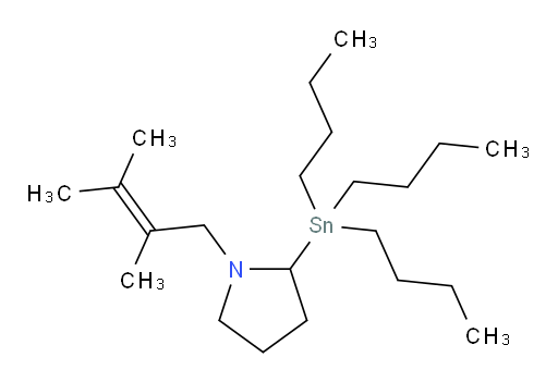 1-(2,3-dimethylbut-2-en-1-yl)-2-(tributylstannyl)pyrrolidine