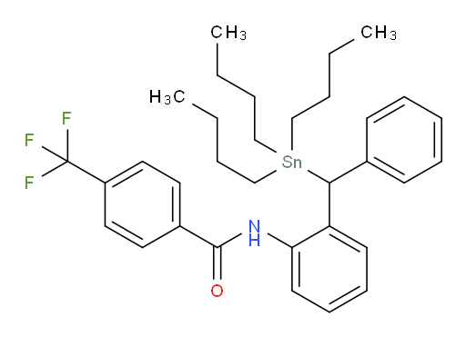 N-(2-(苯基(三丁基锡基)甲基)苯基)-4-(三氟甲基)苯甲酰胺