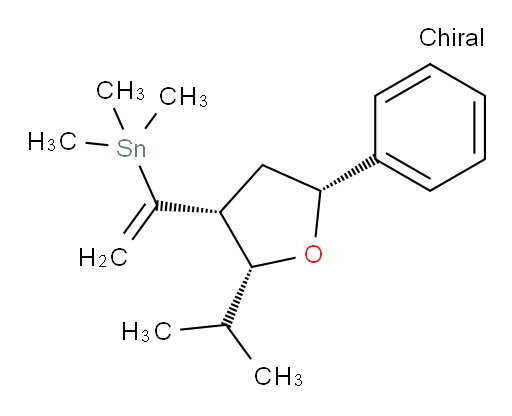(1-((2R,3R,5R)-2-isopropyl-5-phenyltetrahydrofuran-3-yl)vinyl)trimethylstannane