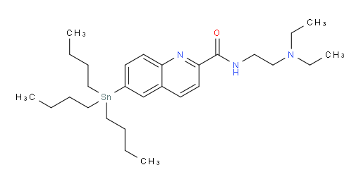 N-(2-(diethylamino)ethyl)-6-(tributylstannyl)quinoline-2-carboxamide