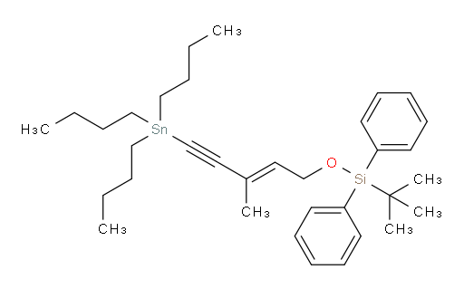 (E)-tert-butyl((3-methyl-5-(tributylstannyl)pent-2-en-4-yn-1-yl)oxy)diphenylsilane