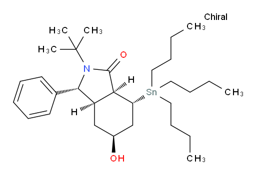 (3R,3aR,5S,7R,7aS)-2-(tert-butyl)-5-hydroxy-3-phenyl-7-(tributylstannyl)octahydro-1H-isoindol-1-one