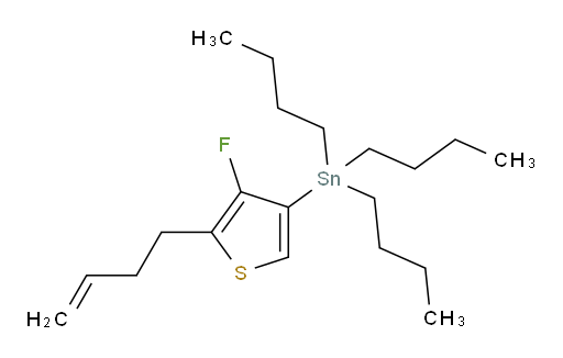 (5-(but-3-en-1-yl)-4-fluorothiophen-3-yl)tributylstannane