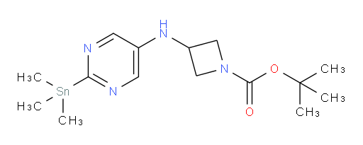 tert-butyl 3-((2-(trimethylstannyl)pyrimidin-5-yl)amino)azetidine-1-carboxylate