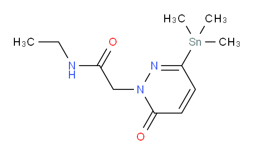 N-ethyl-2-(6-oxo-3-(trimethylstannyl)pyridazin-1(6H)-yl)acetamide