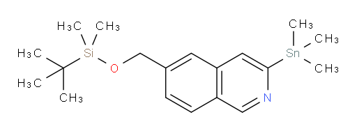6-(((tert-butyldimethylsilyl)oxy)methyl)-3-(trimethylstannyl)isoquinoline