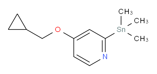 4-(cyclopropylmethoxy)-2-(trimethylstannyl)pyridine
