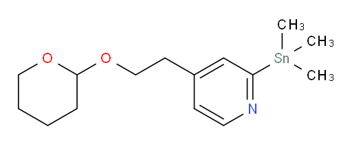 4-(2-((tetrahydro-2H-pyran-2-yl)oxy)ethyl)-2-(trimethylstannyl)pyridine