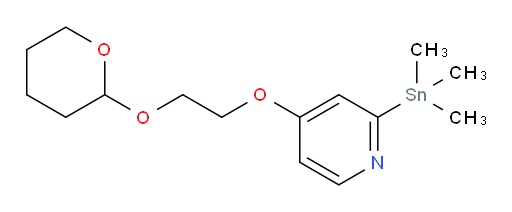 4-(2-((tetrahydro-2H-pyran-2-yl)oxy)ethoxy)-2-(trimethylstannyl)pyridine