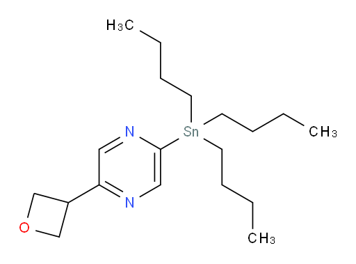 2-(oxetan-3-yl)-5-(tributylstannyl)pyrazine
