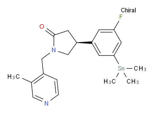 (S)-4-(3-fluoro-5-(trimethylstannyl)phenyl)-1-((3-methylpyridin-4-yl)methyl)pyrrolidin-2-one