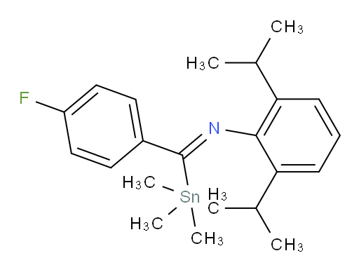 (Z)-N-((4-fluorophenyl)(trimethylstannyl)methylene)-2,6-diisopropylaniline