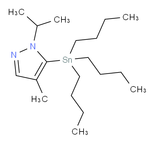1-isopropyl-4-methyl-5-(tributylstannyl)-1H-pyrazole