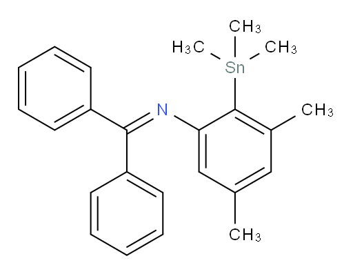 N-(diphenylmethylene)-3,5-dimethyl-2-(trimethylstannyl)aniline