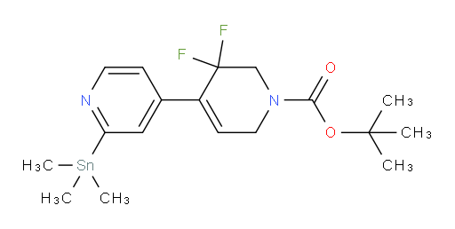 tert-butyl 5,5-difluoro-2'-(trimethylstannyl)-5,6-dihydro-[4,4'-bipyridine]-1(2H)-carboxylate