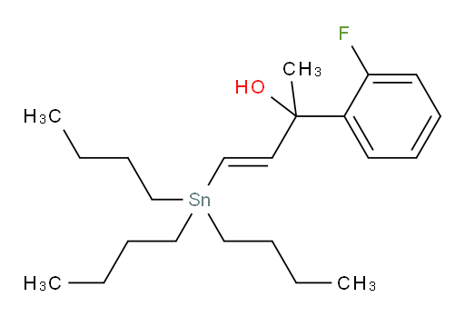 (E)-2-(2-fluorophenyl)-4-(tributylstannyl)but-3-en-2-ol