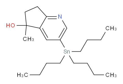 5-methyl-3-(tributylstannyl)-6,7-dihydro-5H-cyclopenta[b]pyridin-5-ol
