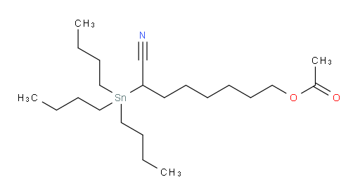 7-cyano-7-(tributylstannyl)heptyl acetate
