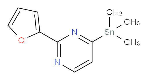 2-(furan-2-yl)-4-(trimethylstannyl)pyrimidine