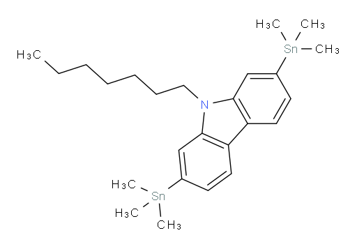 9-heptyl-2,7-bis(trimethylstannyl)-9H-carbazole