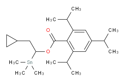 2-cyclopropyl-1-(trimethylstannyl)ethyl 2,4,6-triisopropylbenzoate