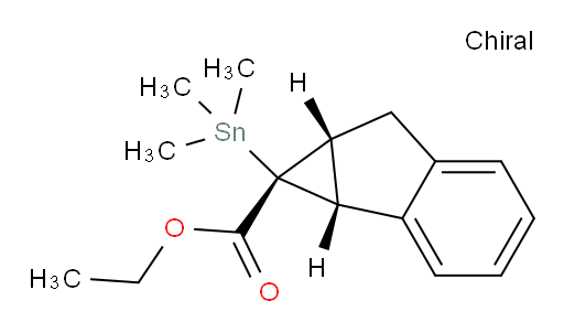 (1R,1aR,6aR)-ethyl 1-(trimethylstannyl)-1,1a,6,6a-tetrahydrocyclopropa[a]indene-1-carboxylate