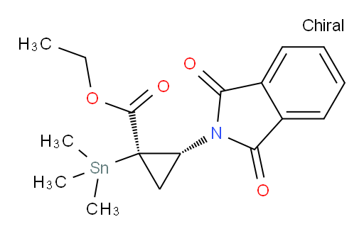 (1R,2R)-ethyl 2-(1,3-dioxoisoindolin-2-yl)-1-(trimethylstannyl)cyclopropanecarboxylate