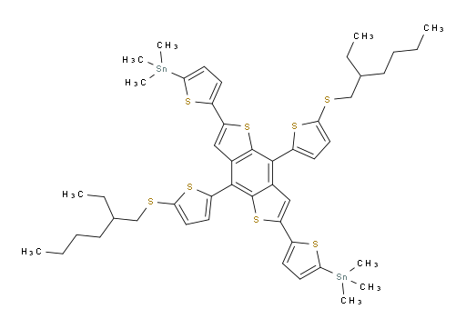 (5,5'-(4,8-bis(5-((2-ethylhexyl)thio)thiophen-2-yl)benzo[1,2-b:4,5-b']dithiophene-2,6-diyl)bis(thiophene-5,2-diyl))bis(trimethylstannane)