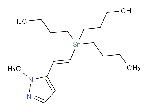 (E)-1-methyl-5-(2-(tributylstannyl)vinyl)-1H-pyrazole