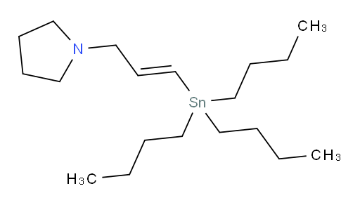 (E)-1-(3-(tributylstannyl)allyl)pyrrolidine