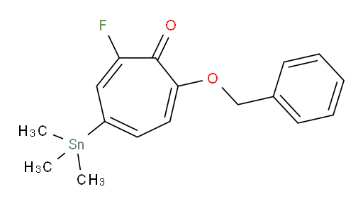 7-(benzyloxy)-2-fluoro-4-(trimethylstannyl)cyclohepta-2,4,6-trienone