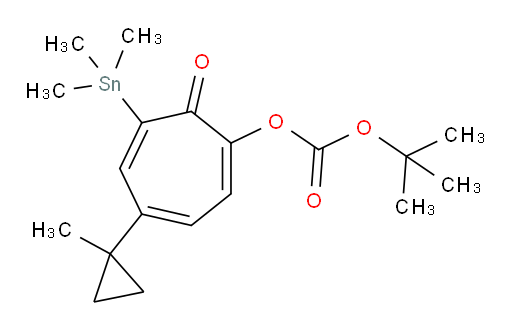tert-butyl (4-(1-methylcyclopropyl)-7-oxo-6-(trimethylstannyl)cyclohepta-1,3,5-trien-1-yl) carbonate