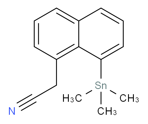 2-(8-(trimethylstannyl)naphthalen-1-yl)acetonitrile