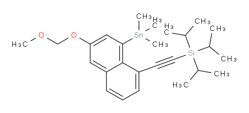 triisopropyl((6-(methoxymethoxy)-8-(trimethylstannyl)naphthalen-1-yl)ethynyl)silane