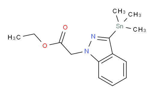 ethyl 2-(3-(trimethylstannyl)-1H-indazol-1-yl)acetate