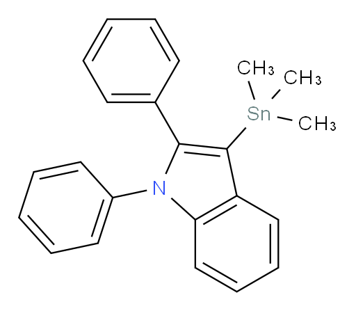 1,2-diphenyl-3-(trimethylstannyl)-1H-indole