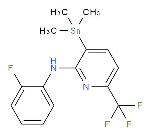 N-(2-fluorophenyl)-6-(trifluoromethyl)-3-(trimethylstannyl)pyridin-2-amine