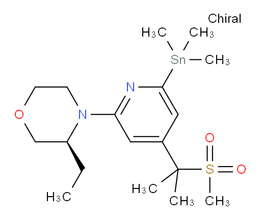 (S)-3-ethyl-4-(4-(2-(methylsulfonyl)propan-2-yl)-6-(trimethylstannyl)pyridin-2-yl)morpholine