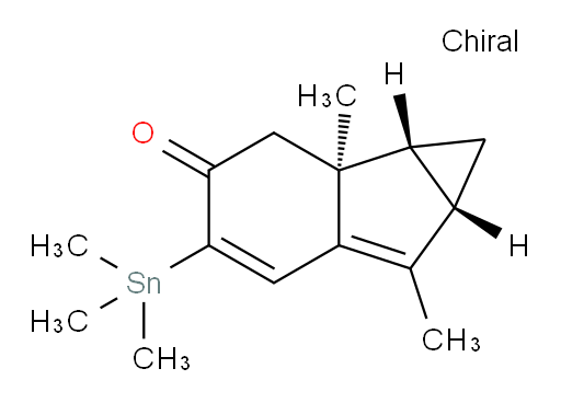 (1aR,1bS,6aS)-1b,6-dimethyl-4-(trimethylstannyl)-1,1b,2,6a-tetrahydrocyclopropa[a]inden-3(1aH)-one