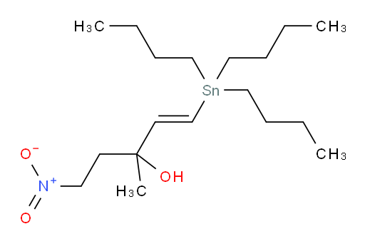 (E)-3-methyl-5-nitro-1-(tributylstannyl)pent-1-en-3-ol
