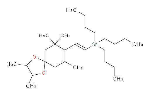 (E)-tributyl(2-(2,3,7,9,9-pentamethyl-1,4-dioxaspiro[4.5]dec-7-en-8-yl)vinyl)stannane