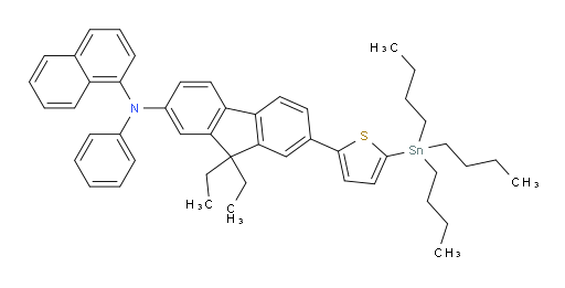 9,9-diethyl-N-(naphthalen-1-yl)-N-phenyl-7-(5-(tributylstannyl)thiophen-2-yl)-9H-fluoren-2-amine