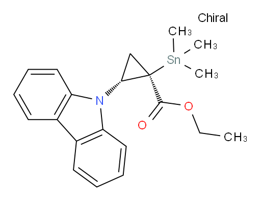 (1R,2R)-ethyl 2-(9H-carbazol-9-yl)-1-(trimethylstannyl)cyclopropanecarboxylate